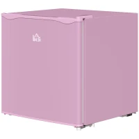 HOMCOM 1.1 Cu. Ft. Mini Freezer, Compact Upright Freezer with Reversible Door, Removable Shelf, Adjustable Temperature, Pink(m-2)