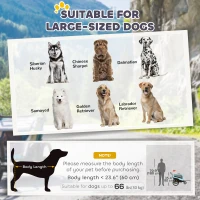 Aosom 2-in-1 Dog Bike Trailer, Pet Stroller with Hitch for Large Dogs, Quick-release Wheels, Foot Support, Pet Bicycle, Cart Wagon, Cargo Carrier for Travelling, Blue(m-5)