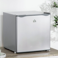 HOMCOM 1.1 Cu. Ft. Mini Freezer, Compact Upright Freezer with Reversible Door, Removable Shelf, Adjustable Temperature, Grey