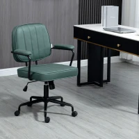 Vinsetto Home Office Chair with Adjustable Height and Tilt, Green(m-2)