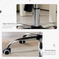 Vinsetto Velvet Office Chair Desk Chair with 360 Degree Swivel Wheels Adjustable Height Tilt Function Light Gray(m-7)