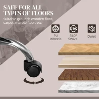 Vinsetto 6 Point Vibration Massage Office Chair with Heat, PU Leather Computer Chair with Adjustable Height Reclining Back, Brown(m-8)