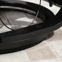 HOMCOM Faux Leather Manual Recliner, Adjustable Swivel Lounge Chair, Armchair with Footrest and Round Base for Living Room, Gray(m-11)