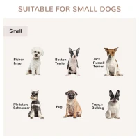 PawHut Wooden Dog Crate End Table, Dog Crate Furniture with Triple Doors, Puppy Crate for Small Dogs Indoor Use, White(m-7)