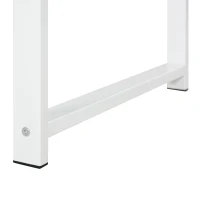 HOMCOM 88" Extra Long 2-Person Computer Desk with Storage Shelves Combo, Double Workstation Storage Study Writing Table for Home Office, Bookshelf, Natural Wood Color(m-9)