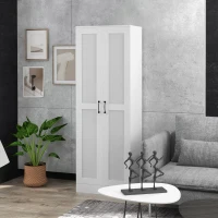 HOMCOM Storage Cabinet w/ Adjustable Shelves, Pantry Cupboard, White(m-10)