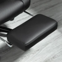 Vinsetto Executive High Back Office Chair Executive Computer Desk Chair with PU Leather, Adjustable Height and Retractable Footrest, Black(m-10)