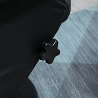 HOMCOM PU Leather Recliner Chair with Ottoman, Swivel Recliner and Ottoman with Round Wrapped Base for Living Room, Black(m-8)