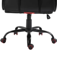 Vinsetto Office Chair High Back Racing Style Gaming Chair Adjustable PU Leather Swivel Computer Task Seat with Lumbar Support and Pillow Red(m-11)