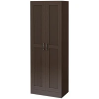 HOMCOM Storage Cabinet w/ Adjustable Shelves, Pantry, Coffee(m-1)