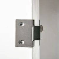 HOMCOM Computer Desk W/ Hutch, Home Office Desk W/ Storage Cabinet, White(m-9)