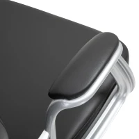 Vinsetto PU Leather Home Office Chair, Button Tufted Desk Chair with Padded Armrests, Adjustable Height and Swivel Wheels, Black(m-9)