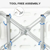 HOMCOM EVA Padded Shower Chair with Arms and Back, Bath Seat with Adjustable Height, Anti-slip Shower Bench for Seniors and Disabled, Tool-Free Assembly, 299lbs(m-6)