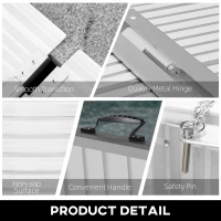 HOMCOM 5' Foldable Handicap Ramp for Home, Steps, Doorways, Aluminum Portable Wheelchair Ramp, Textured Threshold Ramp, Silver(m-6)