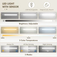 HOMCOM 64" Tall Kitchen Pantry Cabinet with Motion Sensor Light, Spice Racks and Adjustable Shelves, White(m-6)