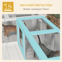 PawHut Wooden 98" Cat Tunnel for Outdoor with Combinable Design, 8 Doors, White(m-8)