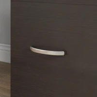 Vinsetto 2 Drawer File Cabinet with Lock, Office Filing Cabinet, Hanging Bar for Letter Size, Home Office, Espresso(m-9)