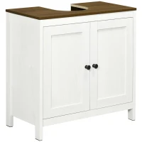 kleankin Bathroom Sink Cabinet, Freestanding Under Sink Cabinet Adjustable Shelf(m-1)
