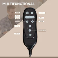 Vinsetto Massage Office Chair with 6 Points and Heat, Reclining Computer Chair with Adjustable Height and Footrest, Coffee(m-8)