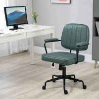 Vinsetto Home Office Chair with Adjustable Height and Tilt, Green(m-10)