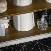 kleankin Bathroom Sink Cabinet, Freestanding Under Sink Cabinet Adjustable Shelf(m-9)