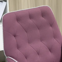 Vinsetto Spandex Home Office Chair, Tufted Height Adjustable Computer Desk Chair with Swivel Wheels and Padded Armrests, Purple(m-8)