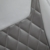 HOMCOM Faux Leather Manual Recliner, Adjustable Swivel Lounge Chair, Armchair with Footrest and Round Base for Living Room, Gray(m-9)