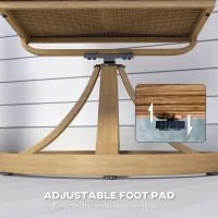 Outsunny Patio Swivel Chairs Set of 2, Rattan Patio Dining Chairs with Soft Cushions for Backyard, Lawn, Porch, or Garden, Khaki(m-7)