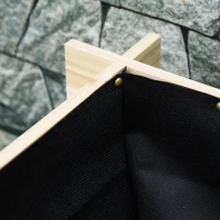 Outsunny 3 Tier Raised Garden Bed with 9 Grow Grids and Bed Liner for Garden, Outdoor to Vegetables, Flowers, Natural(m-9)