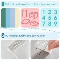 Qaba Climbing Toys for Toddlers and Children, Easy-to-clean 4 Piece Soft & Safe Kids Foam Play Set for Crawling or Sliding, Multicolor(m-4)