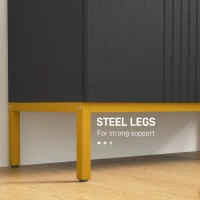 HOMCOM Shoe Storage Cabinet with Adjustable Shelves and Soft-Close Hinges, for 15-20 Pairs of Shoes, Black(m-6)