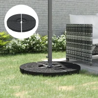 Outsunny Set of 4 Umbrella Base Weights Outdoor Parasol Holder for Cross Base Portable(m-8)