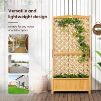 Outsunny 95" x 36" x 12" Galvanized Raised Garden Bed, Metal Elevated Planter Box for Growing Flowers, Herbs, Succulents, Silver(m-7)