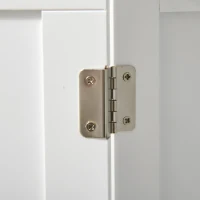 HOMCOM Sideboard Buffet Server Storage Cabinet Console Table with 2 Doors and Adjustable Shelves for Kitchen & Dining Room, White(m-13)