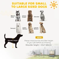 PawHut Heavy Duty Pet Playpen, 16 Panels Steel Dog Fence Puppy Exercise Pen with 2 Doors Locking Latch, 47" Height(m-10)