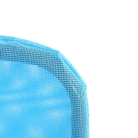 Outsunny Folding Chaise Lounge Chair, Pool Sun Tanning Chair, Outdoor Lounge Chair with Reclining Back, Breathable Mesh Seat, Headrest for Beach, Yard, Patio, Blue(m-8)