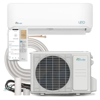 Senville LETO Series 12000 BTU Mini Split Air Conditioner Heat Pump with Inverter, Alexa Compatible, 1 Ton, Installation Kit Included, White(m-2)