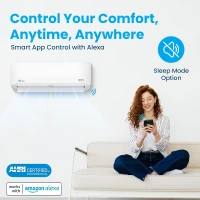 Senville 9000 BTU LETO Series Mini Split Air Conditioner with Heat Pump, Inverter, Alexa Compatibility, Installation Kit Included, White(m-8)