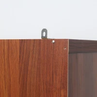 HOMCOM 63" 2-Door Kitchen Pantry, Freestanding Storage Cabinet with 5-tier Shelving and 2 Adjustable Shelves for Dining Room, Brown(m-9)