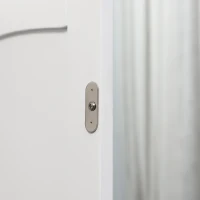 kleankin Tall Bathroom Storage Cabinet, Narrow Bathroom Cabinet with 3 Tier Shelving, Drawer and Adjustable Shelves, Slim Freestanding Linen Tower, White(m-8)