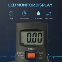 Soozier Pedal Exerciser Under Desk Bike with LCD Display, Adjustable Resistance, Mini Exercise Bike for Home Office(m-6)