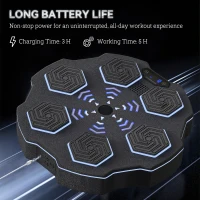 Soozier Music Boxing Machine for Adults, Wall Mounted Music Punching Machine with 9 Speeds & Modes, LED Lights(m-7)