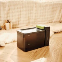 3.3L Automatic Cat Water Fountain with Ultrafiltration Tech, Ultra-Quiet Operation, BPA-Free Dual Modes, Indicator Lights, 12.5" L x 8" W x 7" H, Gray(m-1)