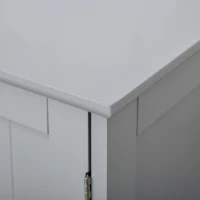 kleankin Bathroom Vanities, Bathroom Sink Cabinets with U-Shape Cut-Out and Adjustable Internal Shelf, Gray(m-10)