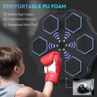 Soozier Music Boxing Machine for Adults, Wall Mounted Music Punching Machine with 9 Speeds & Modes, LED Lights(m-9)
