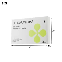 3-Piece Set Deodorant Bar for Litter Box Odor Removal, Natural Ingredients, Suitable for Cats, Dogs and Other Pets, 12" L x 10" W x 0.75" H, White(m-3)