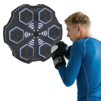 Soozier Music Boxing Machine for Adults, Wall Mounted Music Punching Machine with 9 Speeds & Modes, LED Lights(m-11)