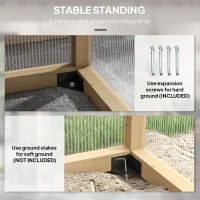 Outsunny Walk-in Polycarbonate Greenhouse Green House with Automatic Temperature Window and Lockable Door, 6.5' x 4' x 6.7'(m-7)