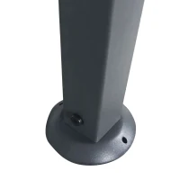 Outsunny 8' x 5' Grill Gazebo with Double Roof, Outdoor BBQ Canopy Gazebo with 2 Side Shelves for Patio Yard Garden Gray(m-7)