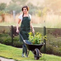 Outsunny 4 FT Outdoor Privacy Screen with 2 Standing Ways for Hard & Soft Ground, Decorative Outdoor Divider, Metal Animal Barrier for Garden, Backyard, Deck, Brown(m-1)